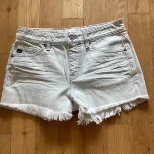 NWOT KanCan Women’s Striped Jean Shorts